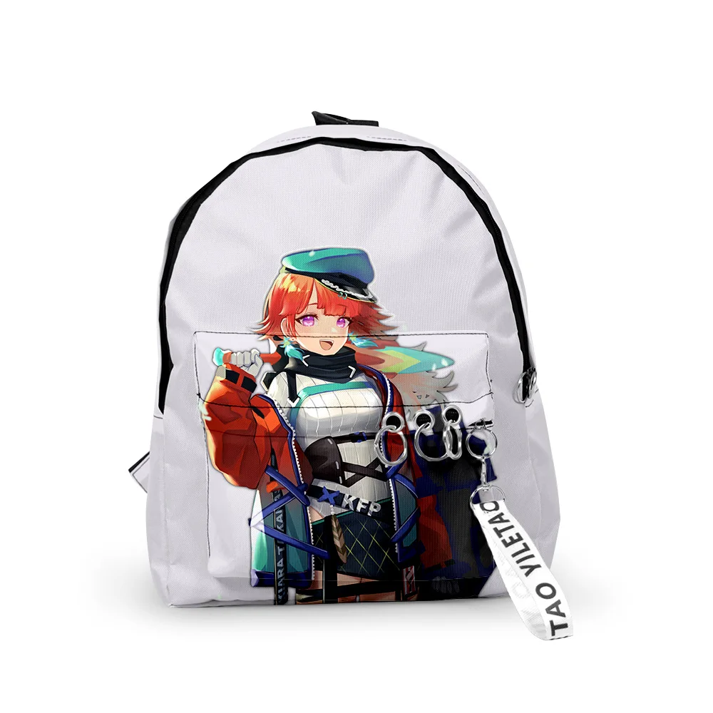 

Harajuku Hololive Takanashi Kiara Backpacks Boys/Girls School Bags 3D Print Keychains Oxford Waterproof Small Backpacks