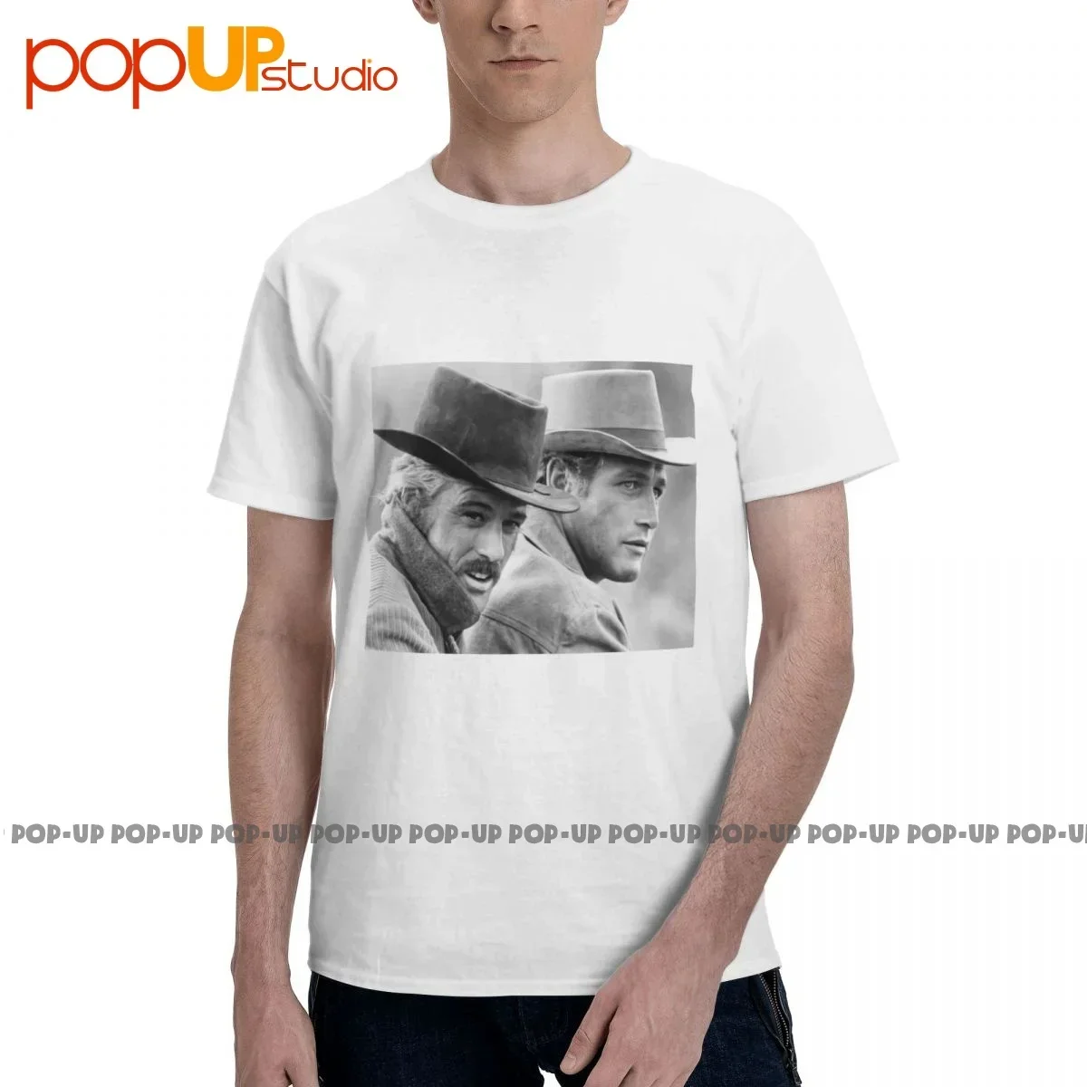 Rare Robert Redford Butch Cassidy And The Sundance Kid Movie Fan T-shirt Tee Print Shirt Hot Selling