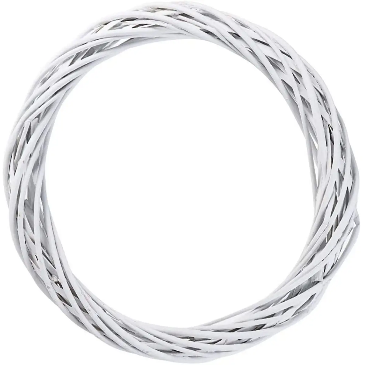 Party Wedding Ornament Natural Hanging Blank Christmas Decoration Rattan Ring White Garland Wicker Wreath