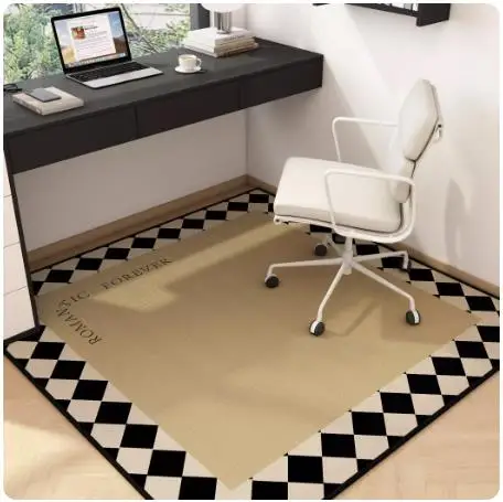 

Modern Advanced Square Carpet Computer Chair Bedroom Study Solid Color Thickened Non-slip Decorative Mat