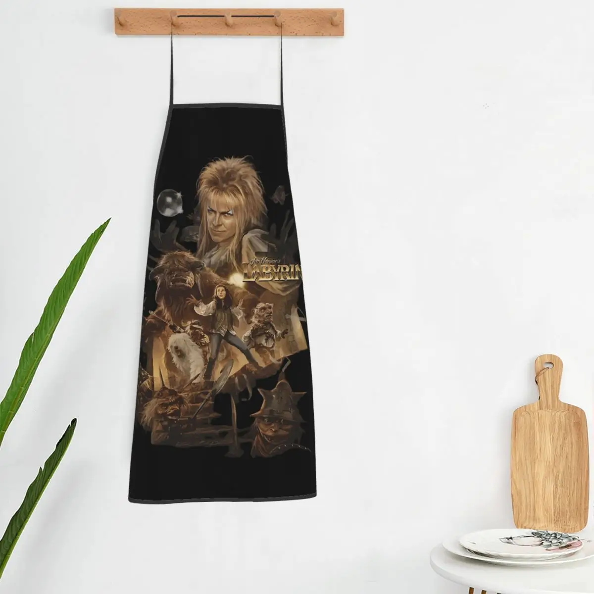 Labyrinth Funny Vintage Movie Legend Apron Chef Cooking Baking Tablier Bib Kitchen Cleaning Pinafore for Women Men Painting