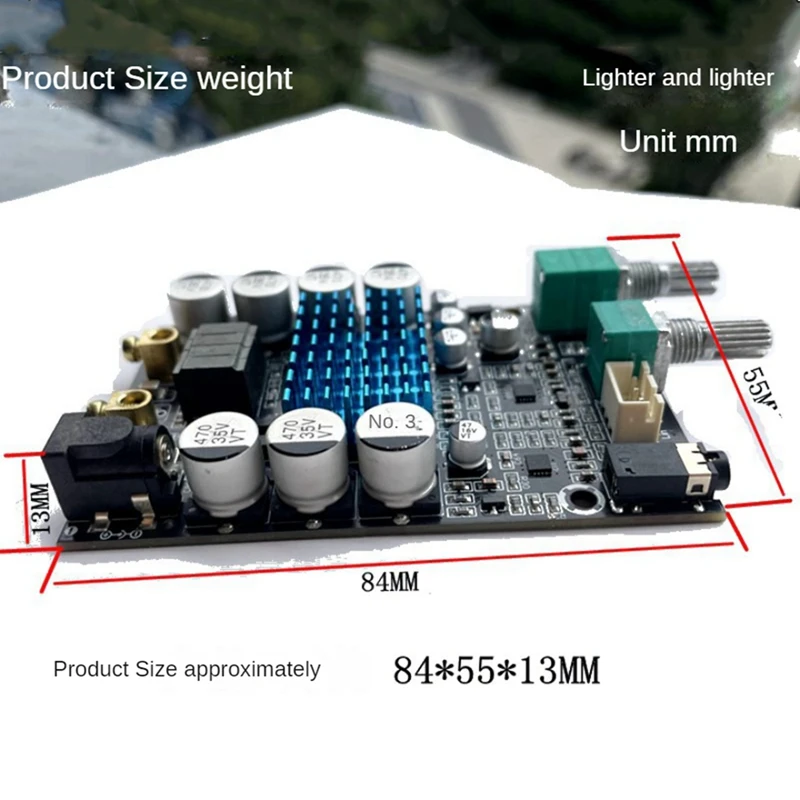 Tpa3116サブウーファーアンプボード、オーディオボード、モノパワーアンプ、サウンドアンプボード、100w、DC9-24V、細かい仕上がり