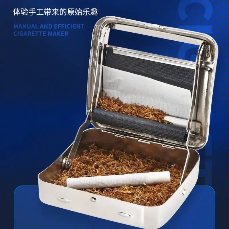 

70/78mm Portable Metal Cigarette Maker Semi-automatic Adjustable Cigarette Accessory Fits Tobacco Making Machine Smoke Supplies