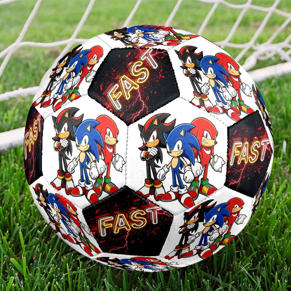 1pc Sonic Hedgehog Soccer Ball Football Size 5 Game Ball Colorful Outdoor Sports Christmas Gift HE60
