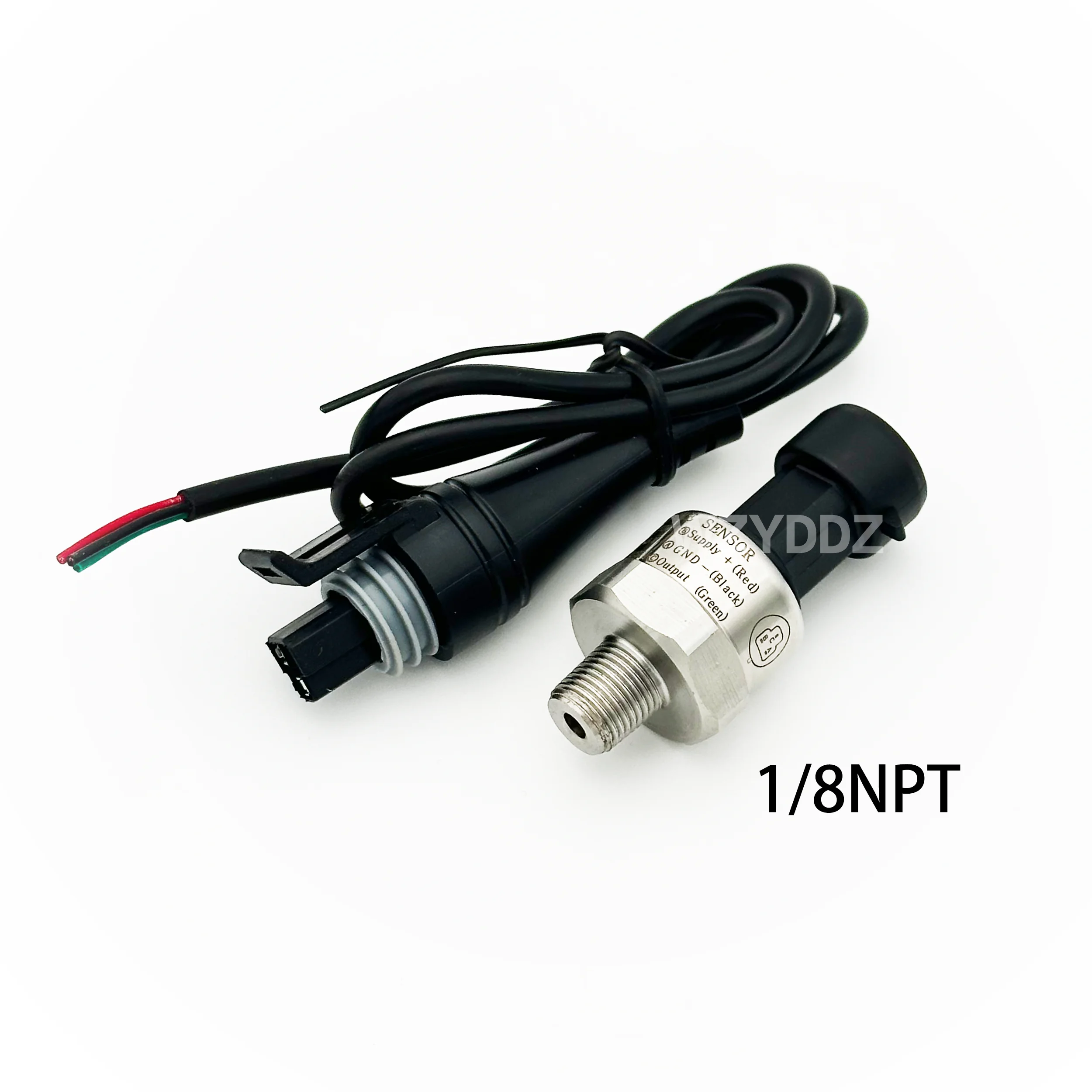 

pressure sensor transducer transmitter for water oil fuel gas air 1/8NPT 5-16V ceramic sensor stainless steel 5-300psi optional