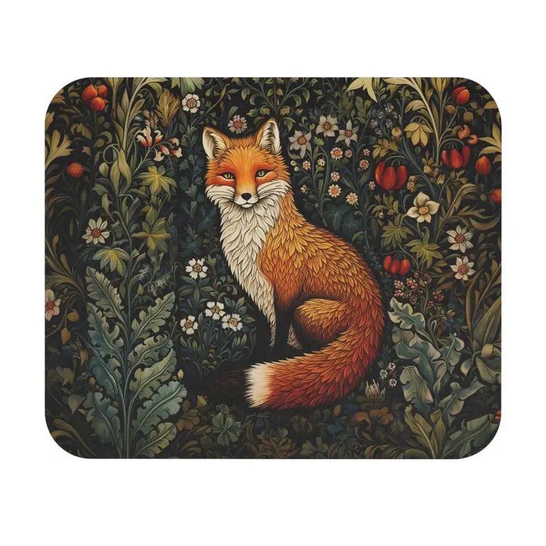 لوحة ماوس الثعلب ديكور مكتب جمالي عتيق Cottagecore الإنجليزية البلد المهنية مكتب ديكور للعمل المنزل Kawaii وسادة مكتب #1