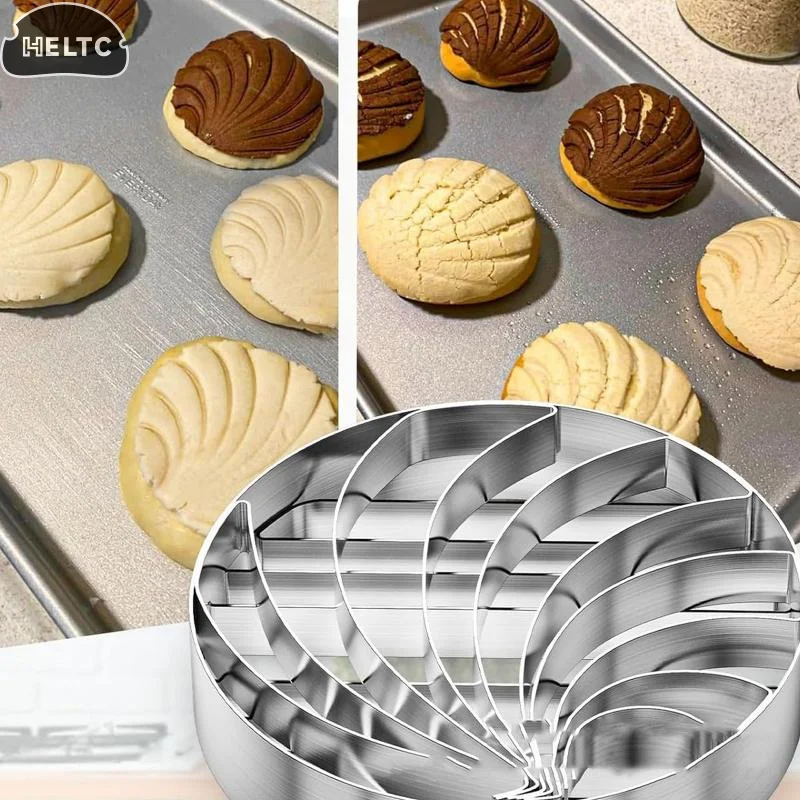 2 In 1 Steel Mexican Round Bread Mold Handmade Bread Biscuit Kitchen DIY Baking Pig-Shaped Mold Pastry Bread Tools