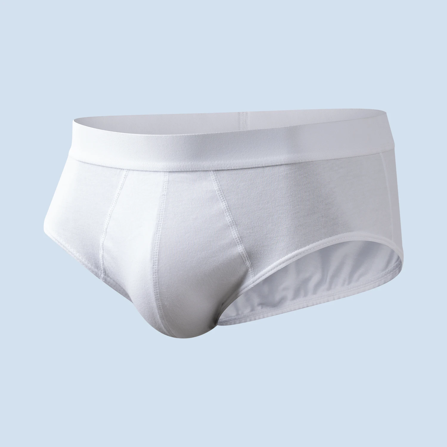 6PCS Classic Colour White Men's Underwear Briefs Pure Cotton Male Boxershorts Sporting Panties Promotion Underpants Norcotton