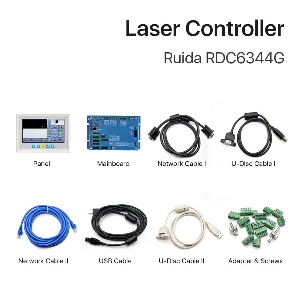 Ruida RD RDC6344G Controlador DSP láser Co2 con panel táctil de 7 "para máquina de grabado y corte láser RDC DSP 6344G