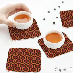 Path To Overlook Hotel Coasters PVC Leather Placemats Waterproof Insulation Coffee Mats For Decor Home Kitchen Dining Pads