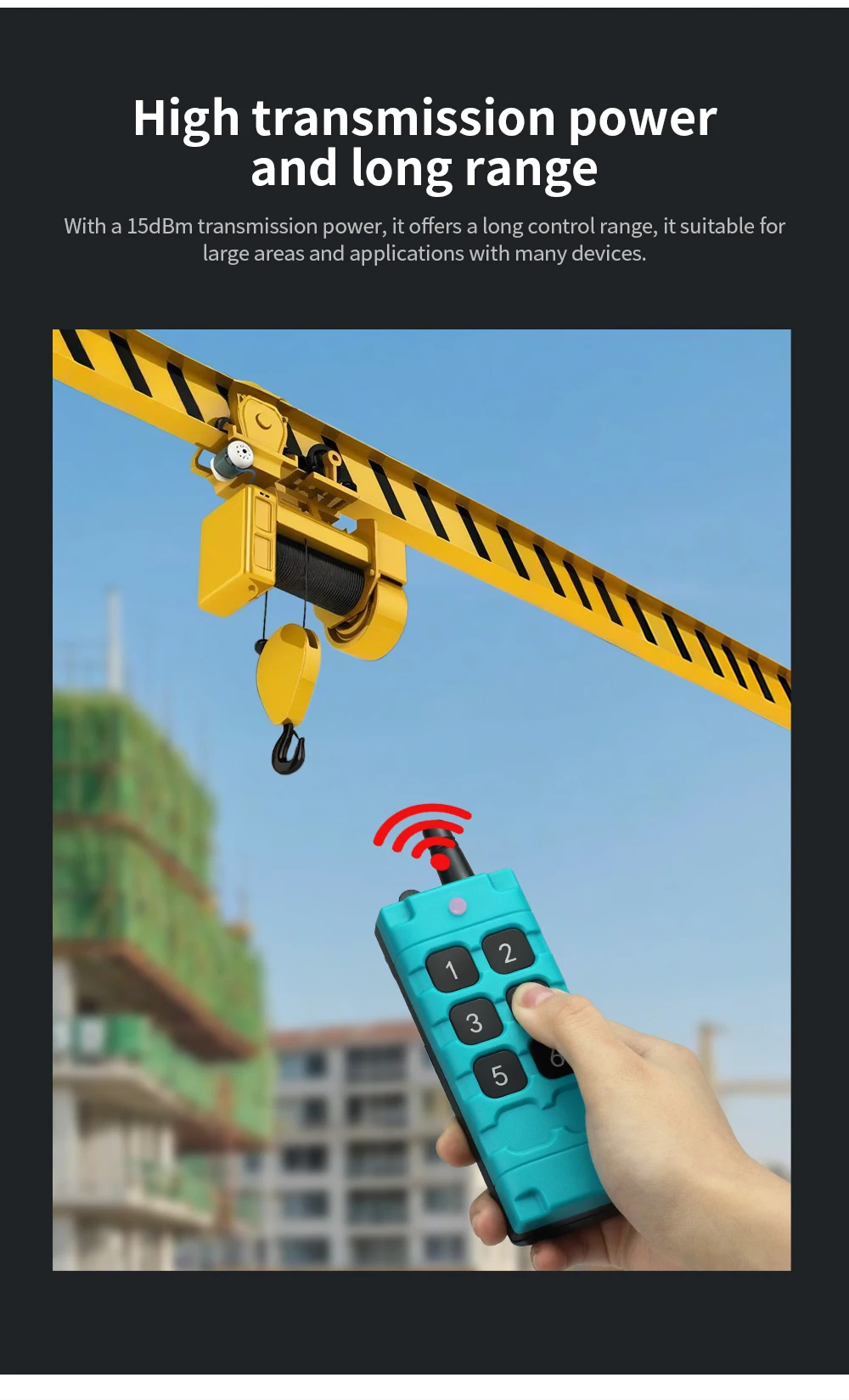 433mhz DC 12V 24V 36V  8 channel  RF Wireless Remote Control  switch   Receiver  Transmitter Frequency-hopping anti-interference