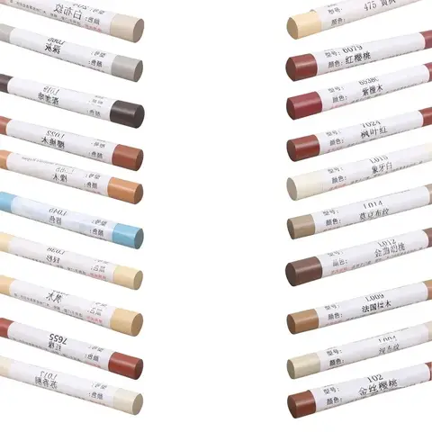 왁스 나무 가구 바닥 수리 펜 손상된 스크래치 목재 수리 크레용 긁는 포스트 수리 재료 20 색 Best5
