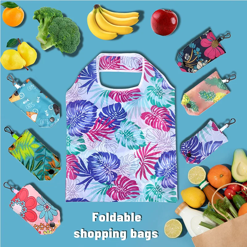 Reusable Grocery Bags Shopping Bags Machine Washable Grocery Bags Foldable Environmental Protection Shopping Bag
