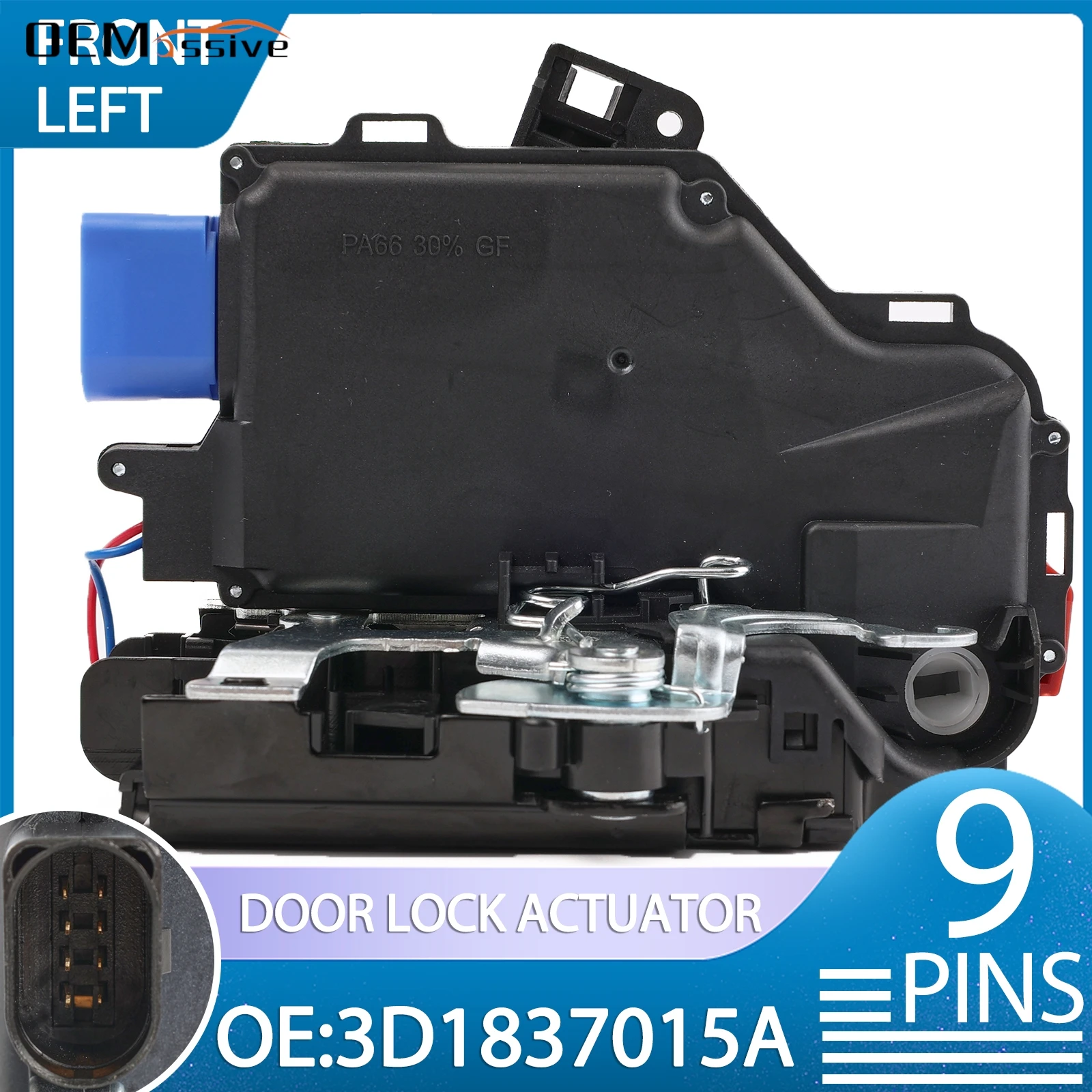 

Front Left Door Lock Actuator for VW Golf 5 03 - 09 Jetta Caddy Touran Seat Altea Toledo Skoda Octavia 3D1837015 3D1837015AB