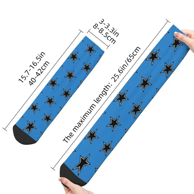 Kawaii Druck Cowboy Star Socken für Frauen Männer Stretchy Sommer Herbst Winter Crew Socken