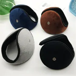 Behind Band Head Outdoor Mens Earwarmers Soft With Loudspeaker Hole Plush Earmuffs Ear Muffs