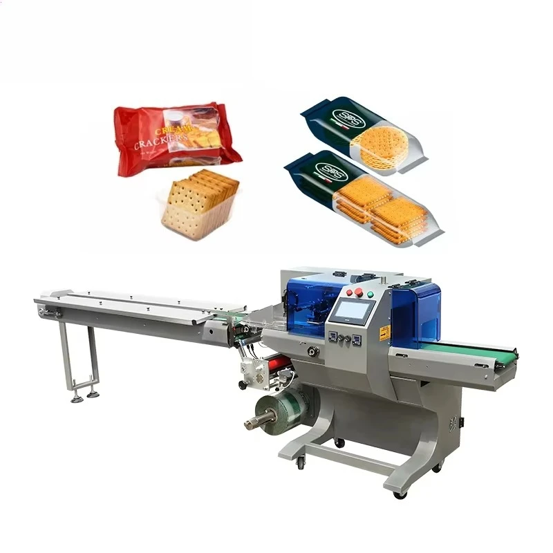Biscuit Sandwich Flow Packaging Machine High Speed Automatic Pillow Packaging Machine Manufacturing Machine
