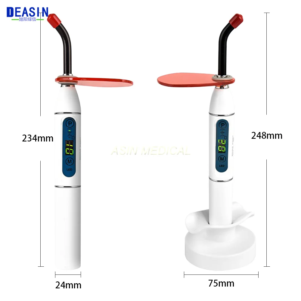 1 zestaw Dental bezprzewodowe światło utwardzające LED utwardzalne żywica higiena jamy ustnej bezprzewodowe urządzenie Led stomatologiczna lampa