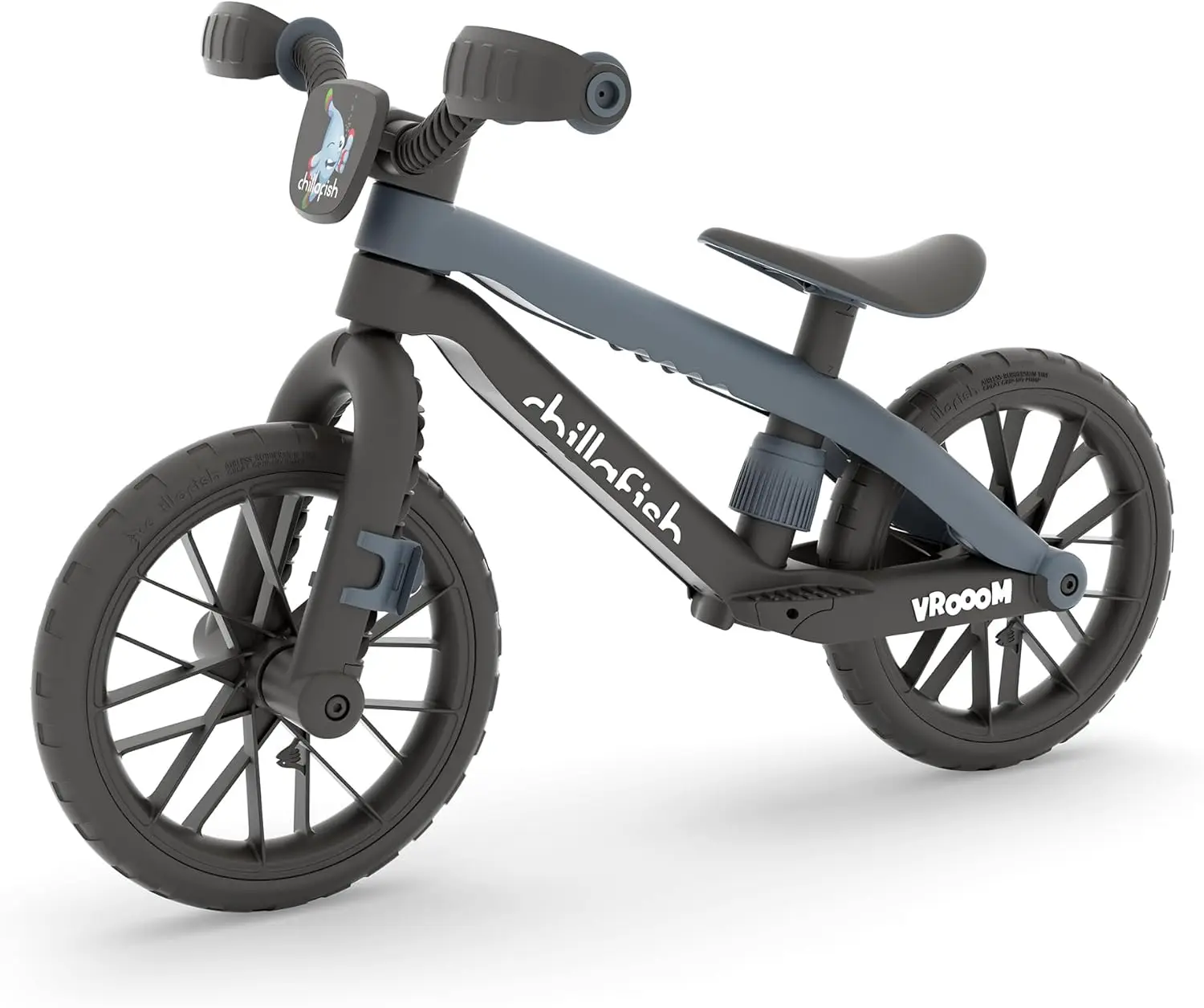 Rower Biegowy 12-calowy z Prawdziwymi Dźwiękami VROOM VROOOM dla Dzieci w Wieku 2-5 Lat, 12-calowe Bezdętkowe Opony Rubberskin, Regulowana S