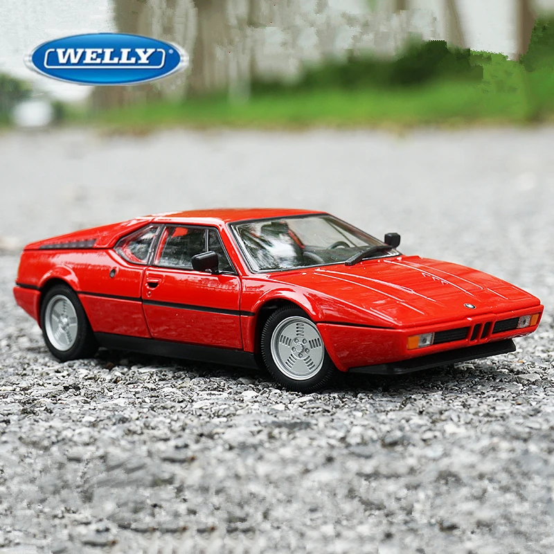 

WELLY 1:24 BMW M1 модель спортивного автомобиля из сплава, литая под давлением металлическая классическая гоночная машина, модель автомобиля, высокая коллекция моделирования, детская игрушка в подарок