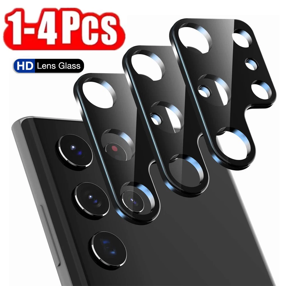 

1-4pcs Metal Camera Lens Glass Cap for Samsung Galaxy S26 S25 S24 S23 Ultra S22 Plus S21 S20 FE Z Fold 3 4 HD Camera Protectors