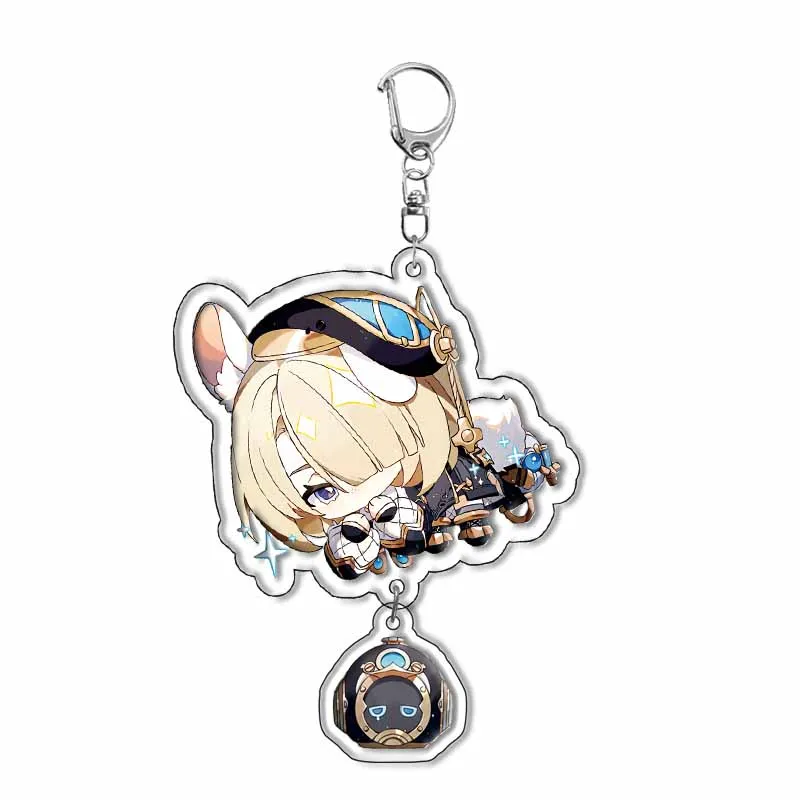 Genshin Impact Project Anime keychain For Fontaine And Natlan Characters Sigewinne Charlotte Navia Neuvillette Clorinde Freminet