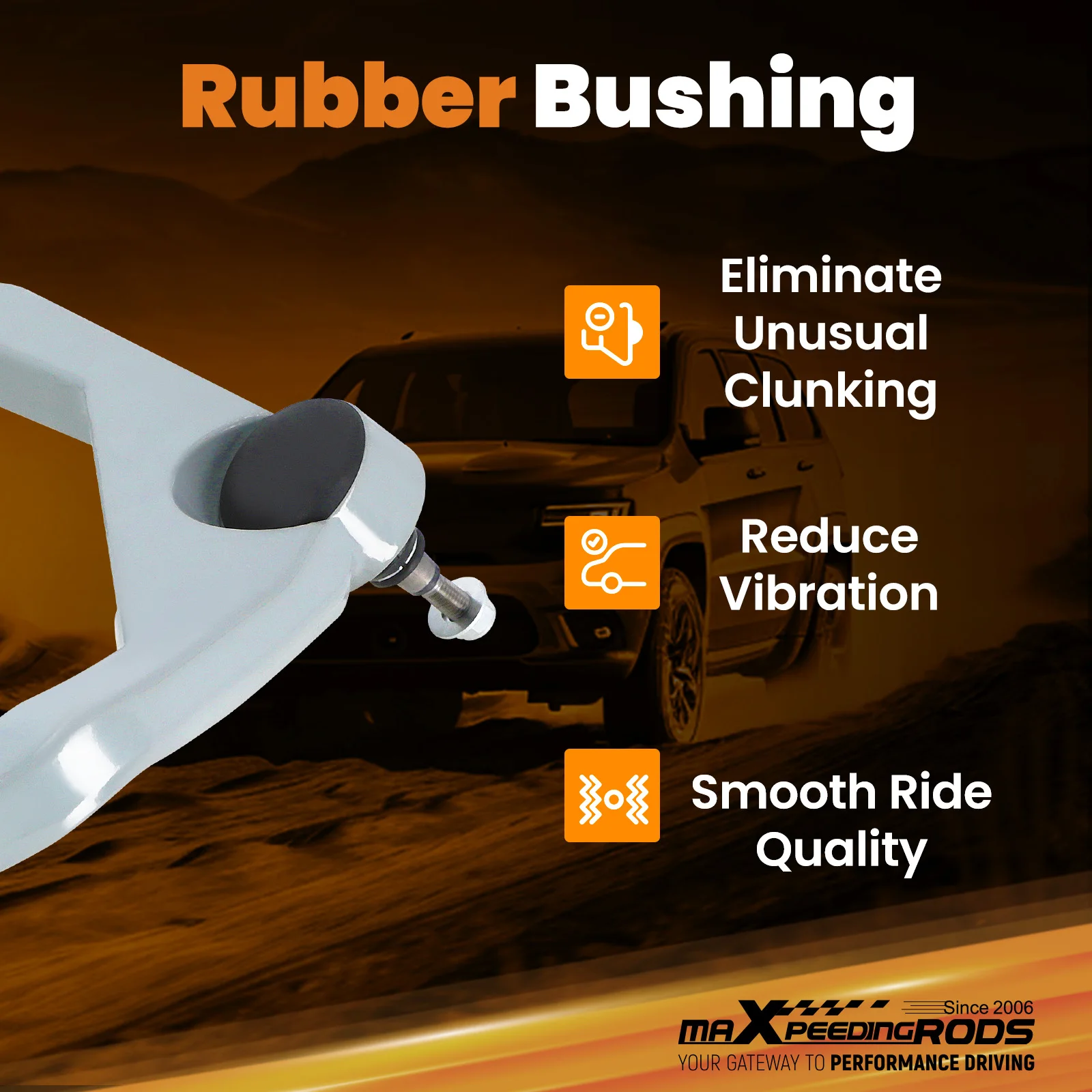 2x bovenste draagarmen 3,5-inch lift voor Chevy Silverado GMC Sierra 2500 HD 4WD 2011-19