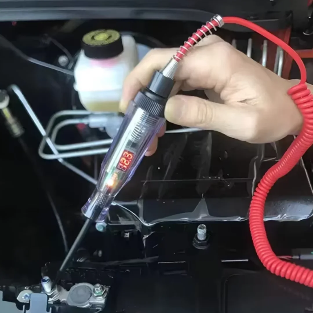 1PC Car Truck Voltage Circuit Tester Auto 6V 24V Tools Car Diagnostic Probe Test Pen Light Bulb Electric Measuring Pen Tools