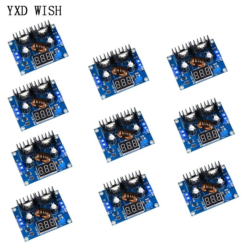 10pcs XH-M404 XL4016E1 4-40V 8A Module Digital PWM Adjustabl DC-DC Step Down Power Supply DC DC Buck Converter Board