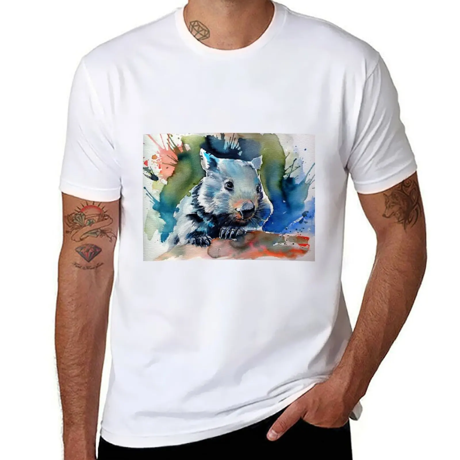 

Wombat V T-Shirt anime t shirts for man t shirt man casual funny t shirts cotton T-Shirt