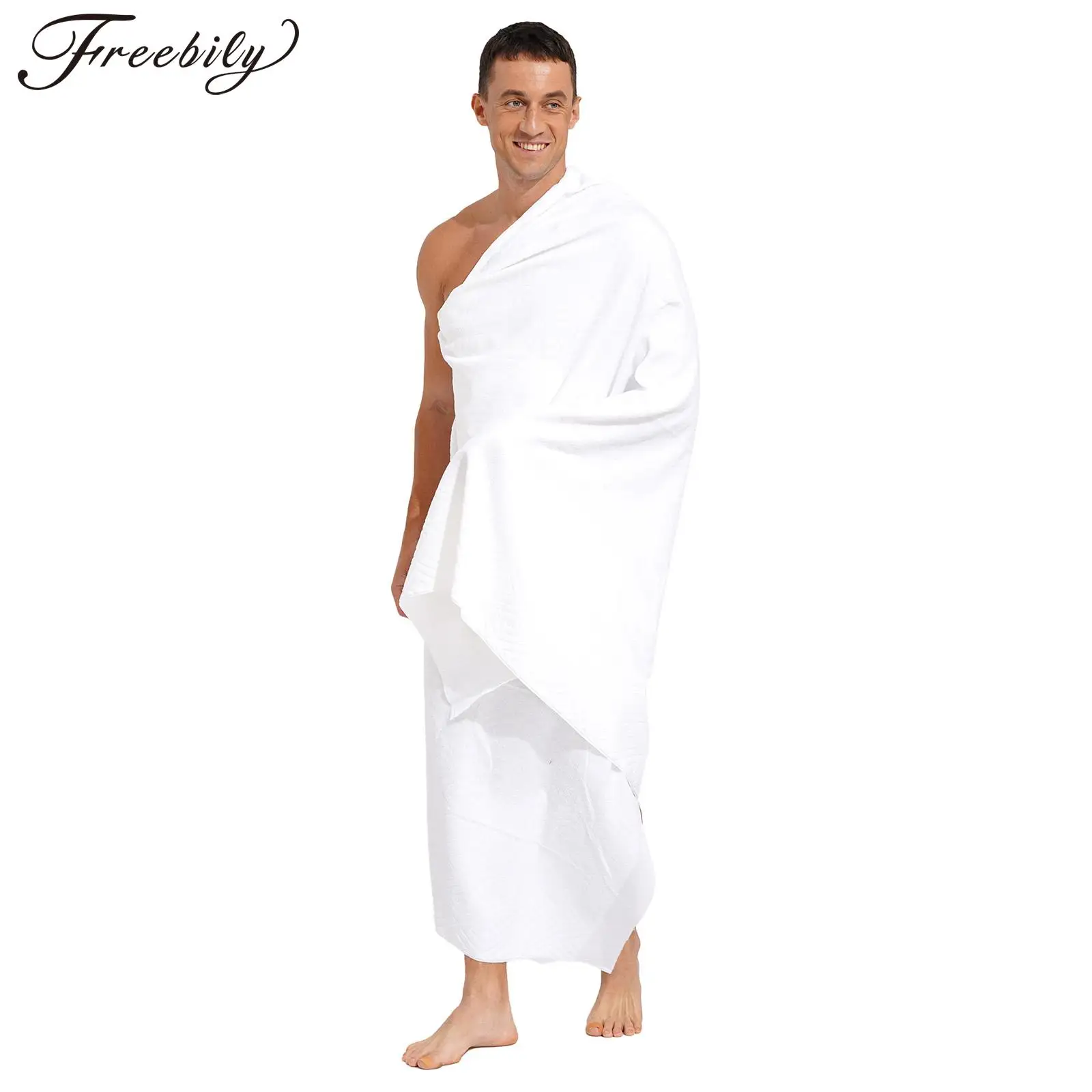 Erkekler arap müslüman Hajj havlu beyaz hac hidrofilik İslami mekke türk havlu Ihram Hajj havlu namaz şal Hajj giyim