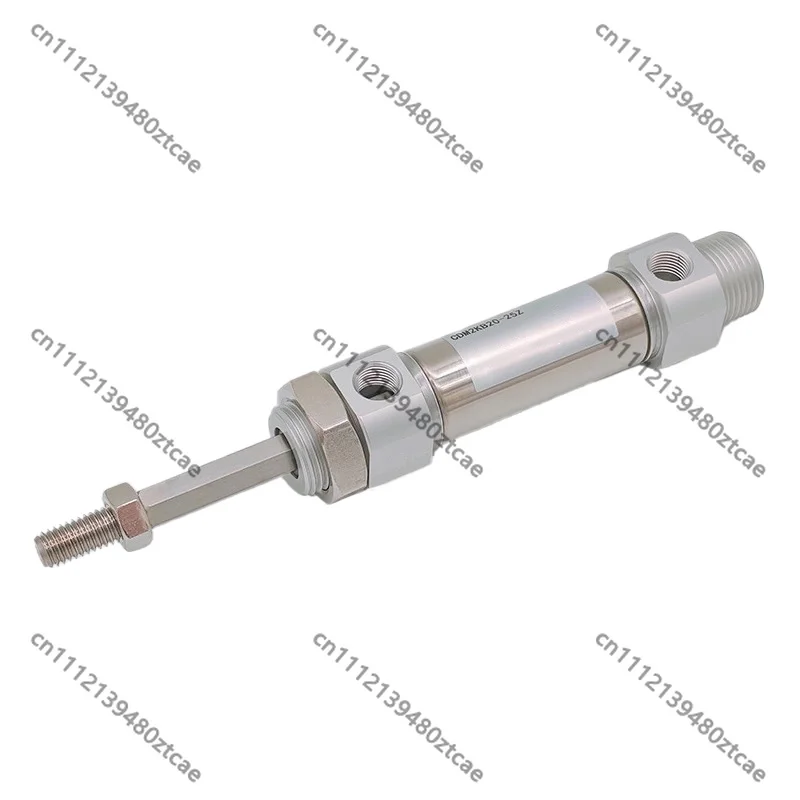 CDM2KB Mini Pneumatic Cylinder Stainless Steel Hexagonal Anti-Rotation Piston Rod Bore 20/25/32/40 Stroke 25  50