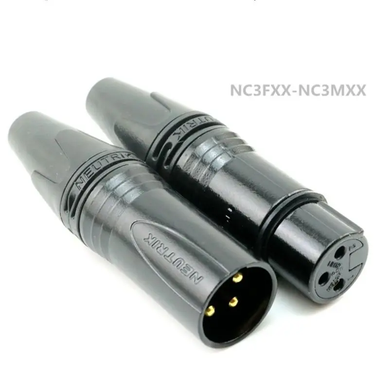 

60PCS/lot brand new FOR NEUTRIK connector 30PCS NC3MXX & 30PCS NC3FXX Male & femelle3PIN XLR Connecteur avec!