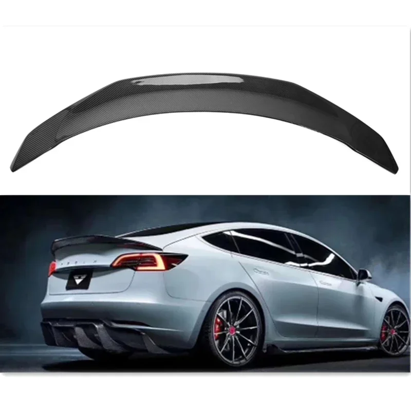 

Rear wing Spoiler,rear bumper For Tesla Model 3 V Style Car Trunk Boot Spoiler 2017 2018 2019 2020 Model 3