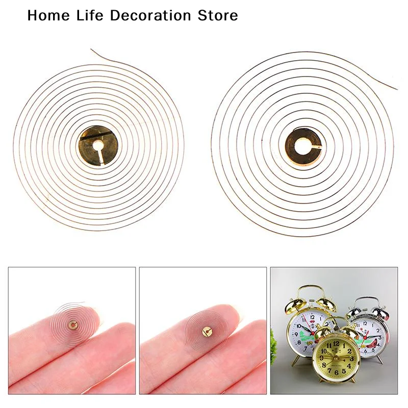 【H】Mechanical Alarm Clock Components Alarm Clock Parts Balance Wheel And Hairspring Original Hairspring Full Pendulum Hairspring
