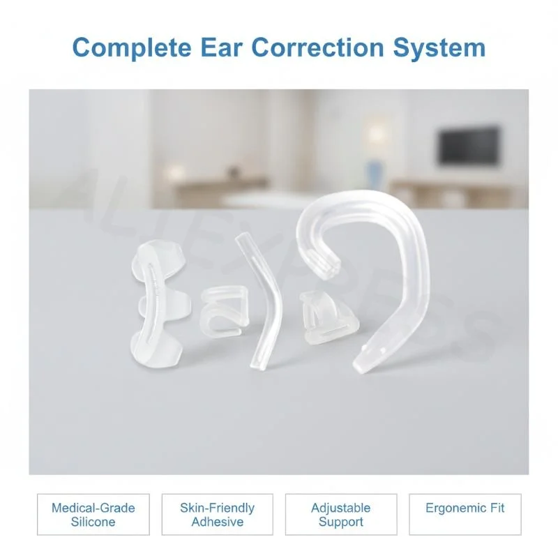 Baby Ear Correction Device Hypoallergenic Soft Silicone Ear Shaper Mold for Newborn Infant Home Nursing