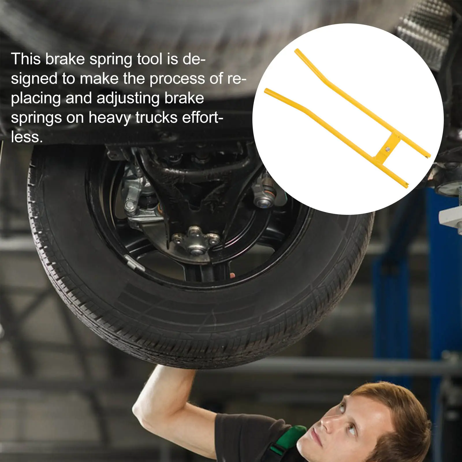 

Adjustable Truck Brake Spring Tool Aluminum Alloy Heavy Duty Brake Shoe Spring Installer for Mechanic Use Tools for Mechanics