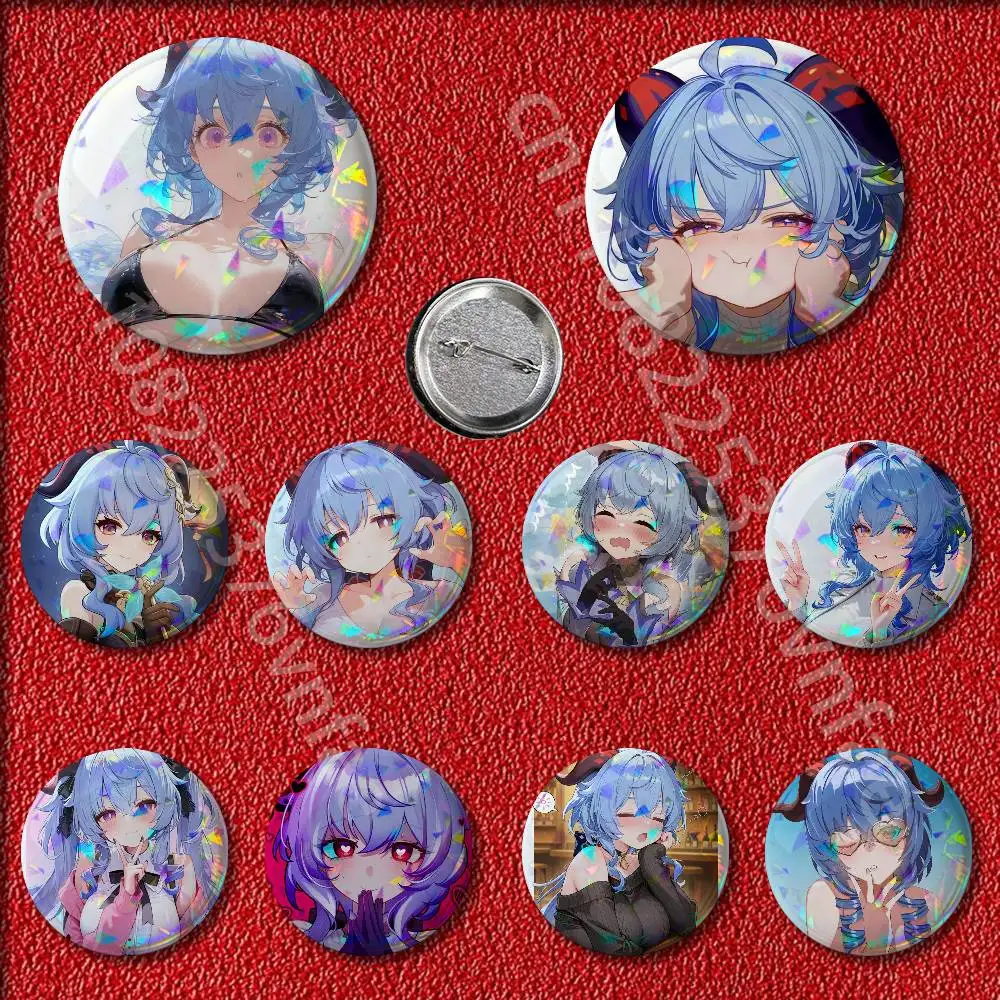 

Genshin Impact Ganyu Badges Badge 25mm 32mm 44mm 58mm 75mm Round Pin Brooch Adornment Souvenir Cosplay Gift