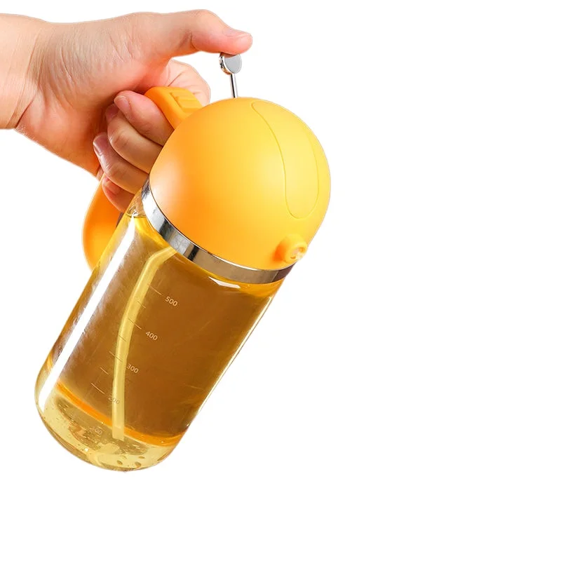 

glass oil bottle, watering can, tank, vinegar, kitchen spray pouring, automatic opening and closing of storage