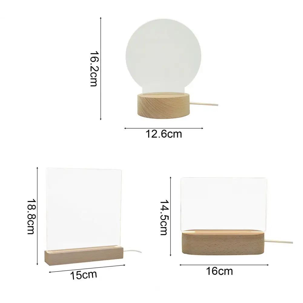 Note Board Creative Led Night Light USB Message Board Holiday Light With Pen Gifts For Children Girlfriend Decoration Night Lamp