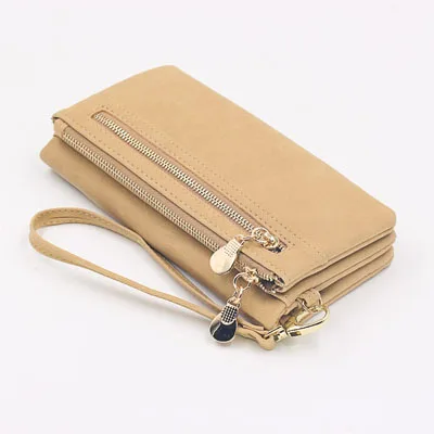 Fashion Zipper Purses Women's Wallets Envelop Long Wallet Women Long Section Clutch Wallet Soft PU Leather Money Bag