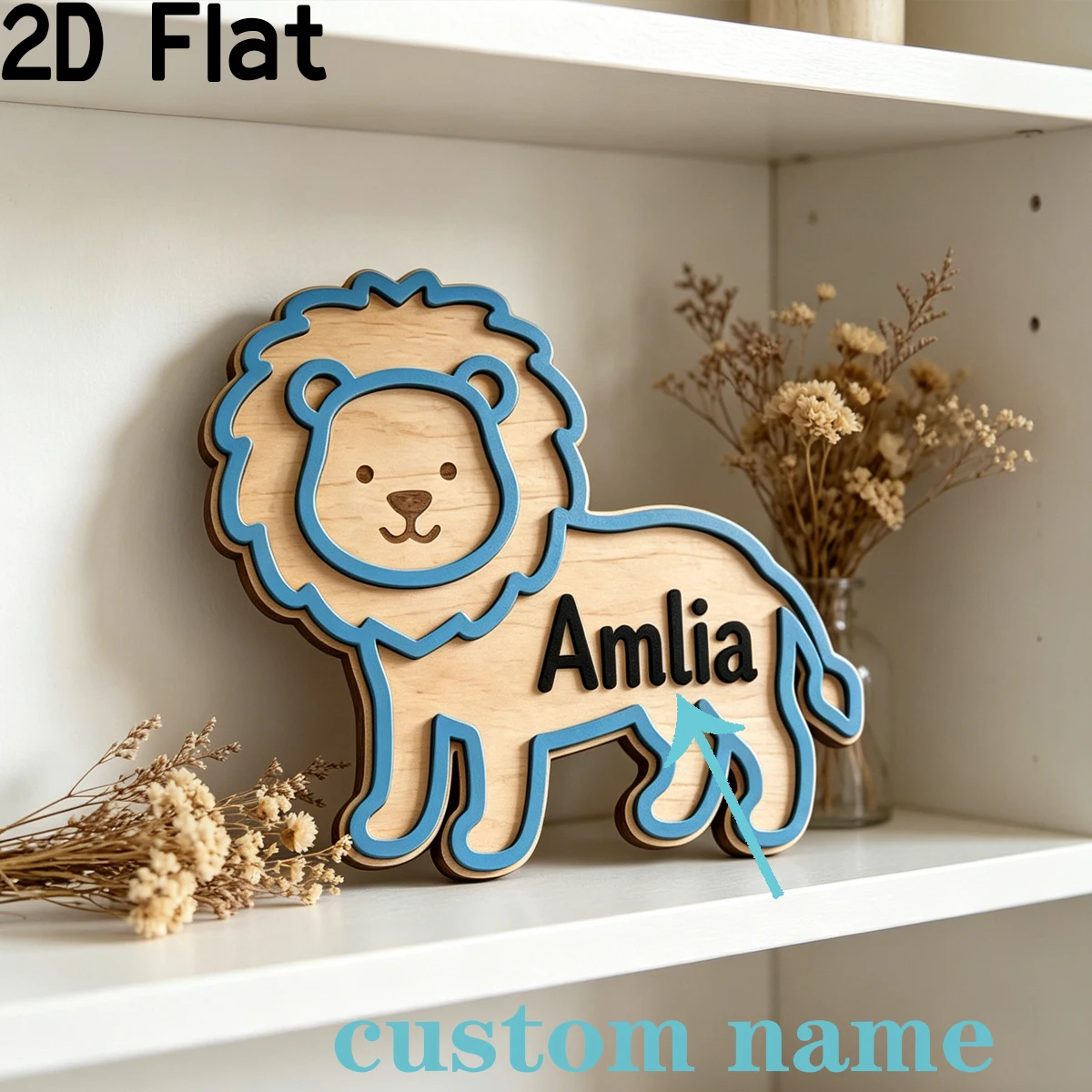 Plaque nominative en bois pers - Home Decor Diy avis et prix