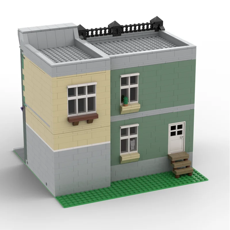 Klocki konstrukcyjne City Street View, model domu miejskiego z komiksarnią, technologia modułowa, prezent, zabawki świąteczne, montaż DIY