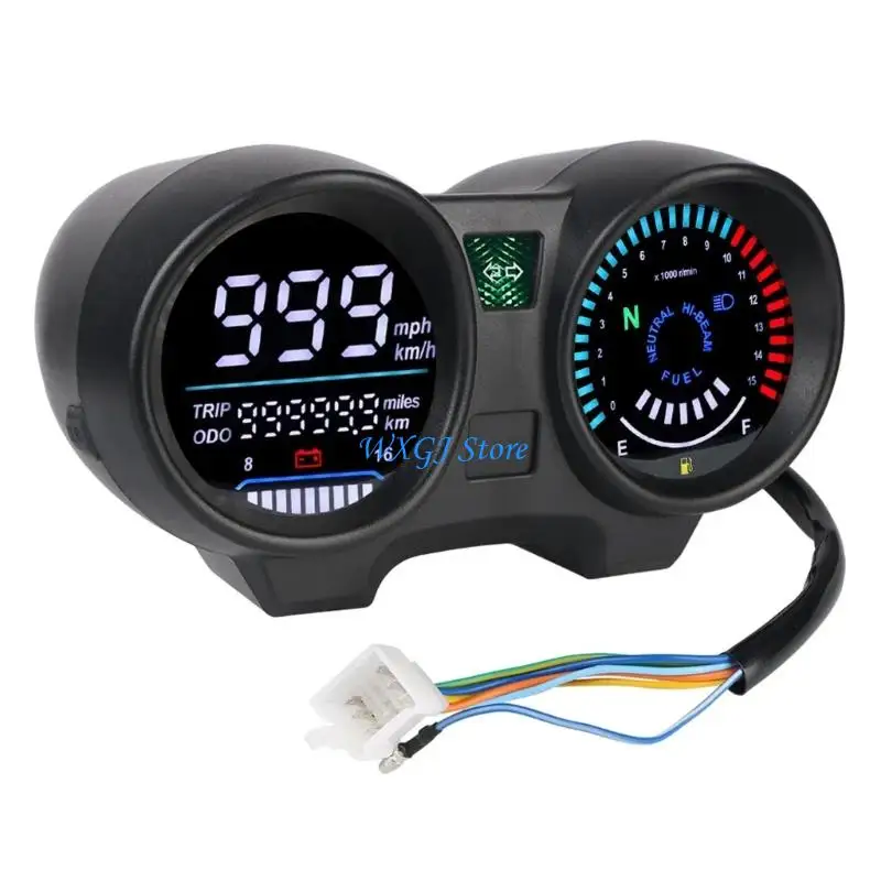 

37JE Digital Motorbike Dashboard Meter Speedometer Accurate Reading for CG150 Fan 150
