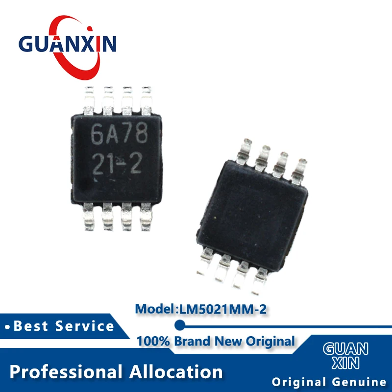 

100% New LM5021MM-2 LM5021MMX-2 MSOP-8 Marking 21-2 LM5021