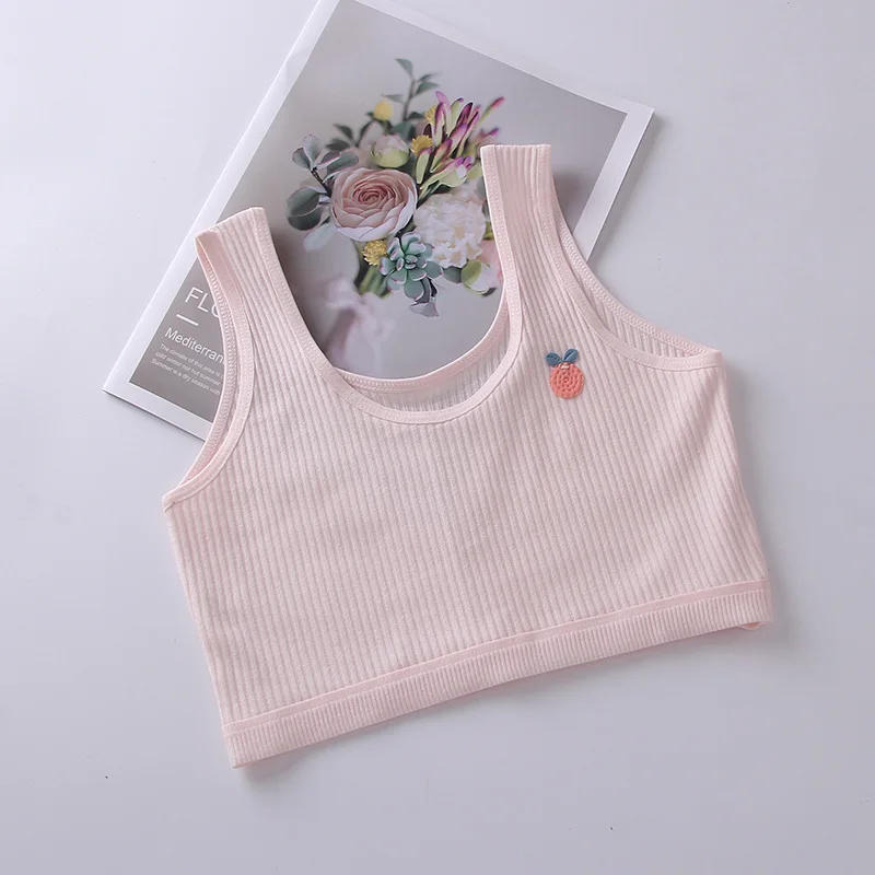 Primary School Students Developmental Underwear Bra Big Children Small Vest Girls Bra Cotton Junior High School Students Bra