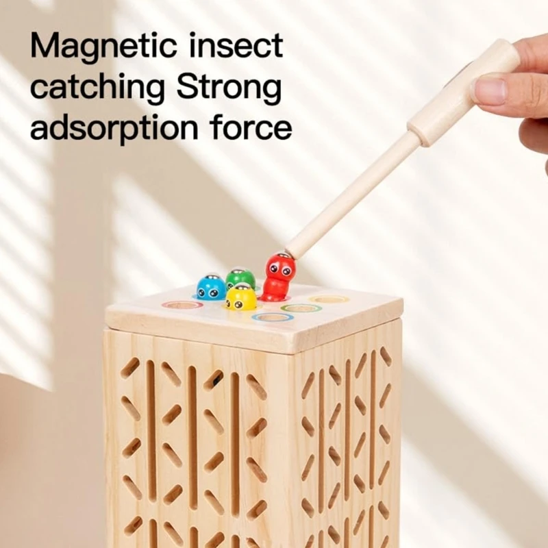 Wooden Tower Educational Toy For Toddlers Enhancing Fine Motor Skills And Cognitive Development Through Plays 15UB