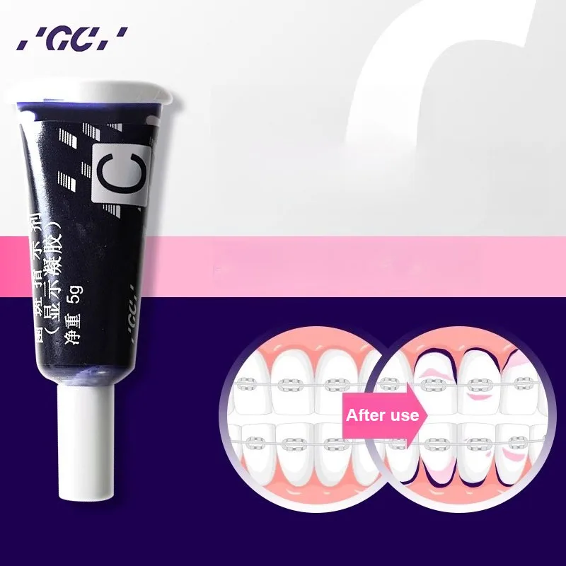 Dental GC Dental Plaque Indicator Orthodontic Scale Removal Display Agent Adult Child Oral Plaque Staining Agent Material 5g