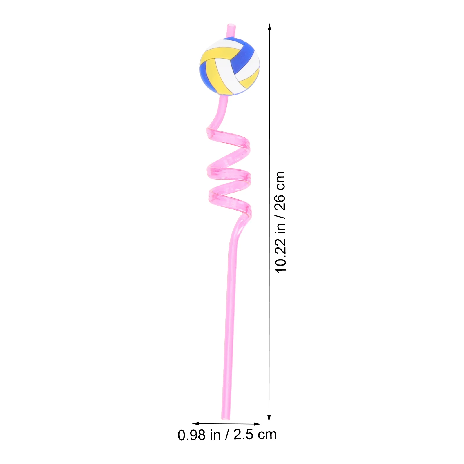 

24Pcs Sports Theme Drinking Straws Premium Pet Smooth Surface Birthday Party Cocktail Juice Coffee Favors Basketball