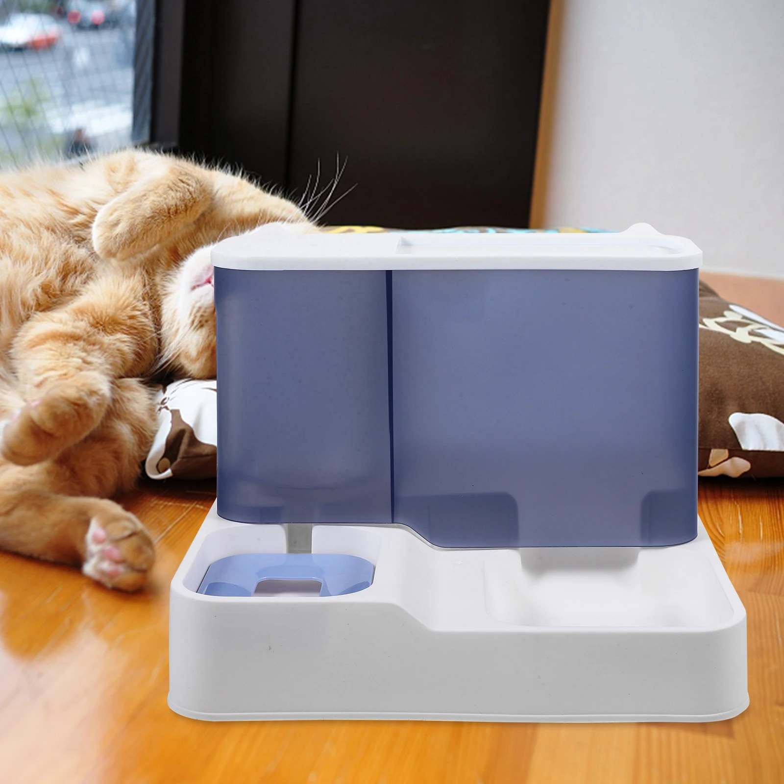 

1pc Pet Feeder Large Capacity Automatic Water Dispenser Durable Cat Dog Bowl Easy Pet Drinking Supplies Water Bowl